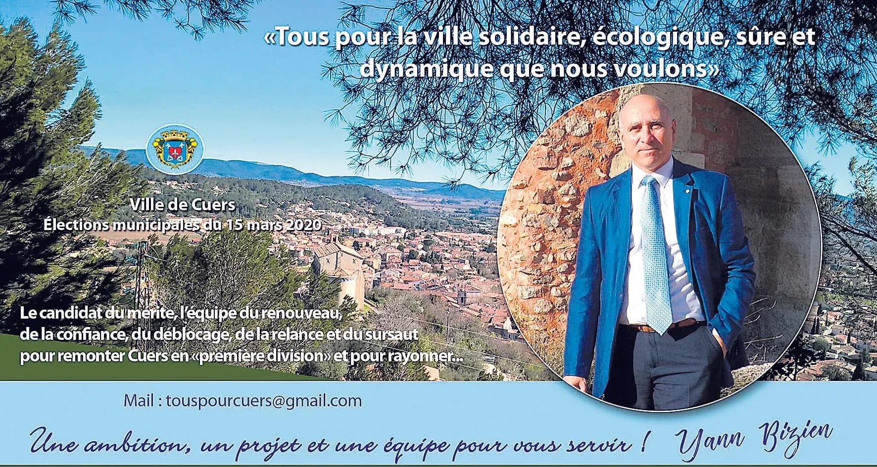 Yann Bizien : « Pour un nouveau souffle indispensable à Cuers »
