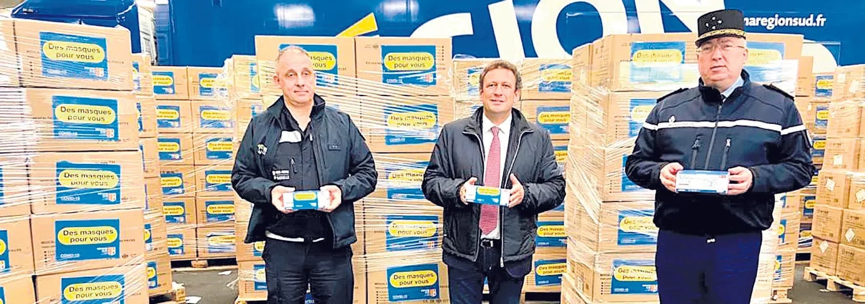 5 millions de masques commandés par la Région Sud et déjà livrés !