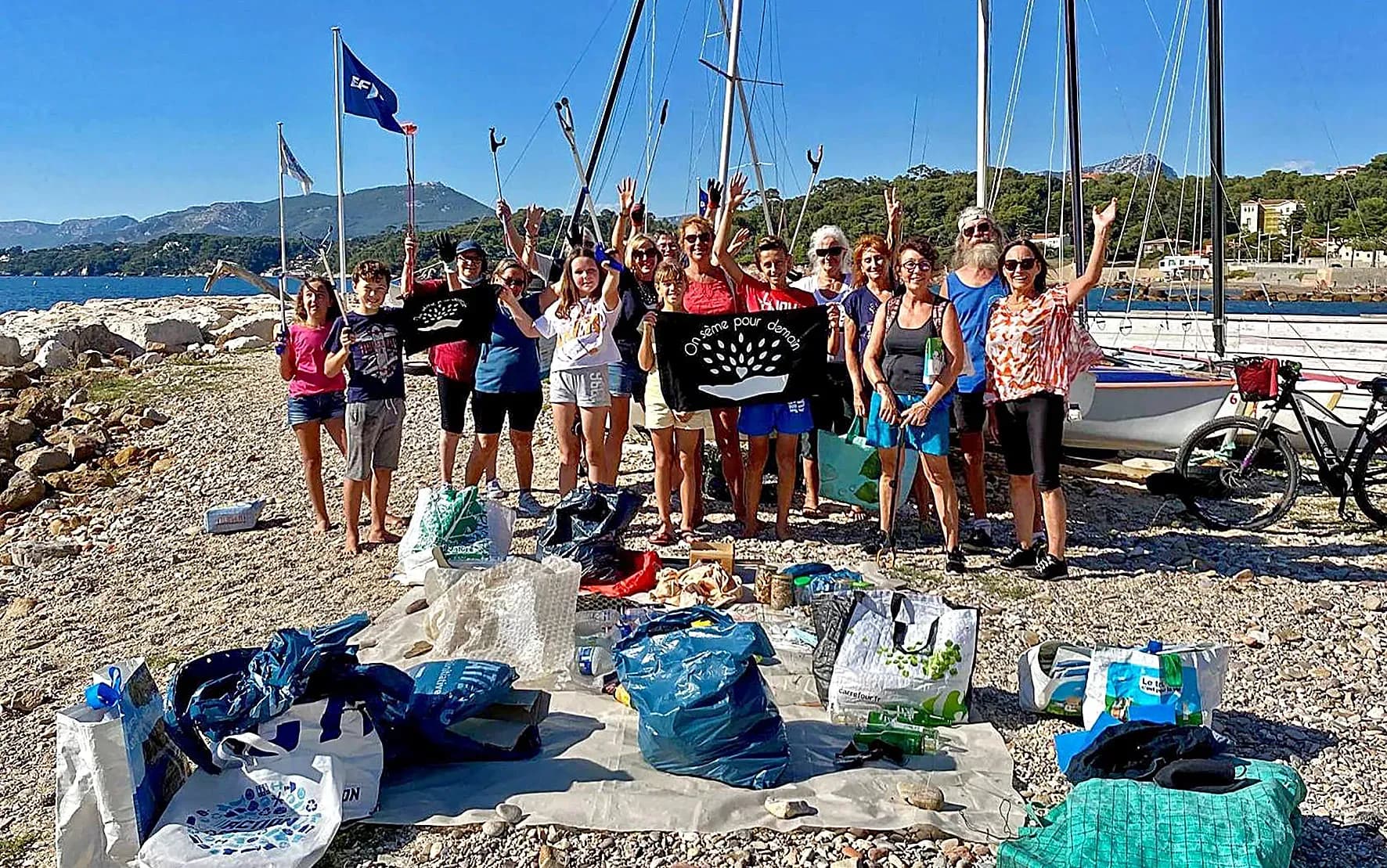 On sème pour demain continue inlassablement le nettoyage de la Méditerranée