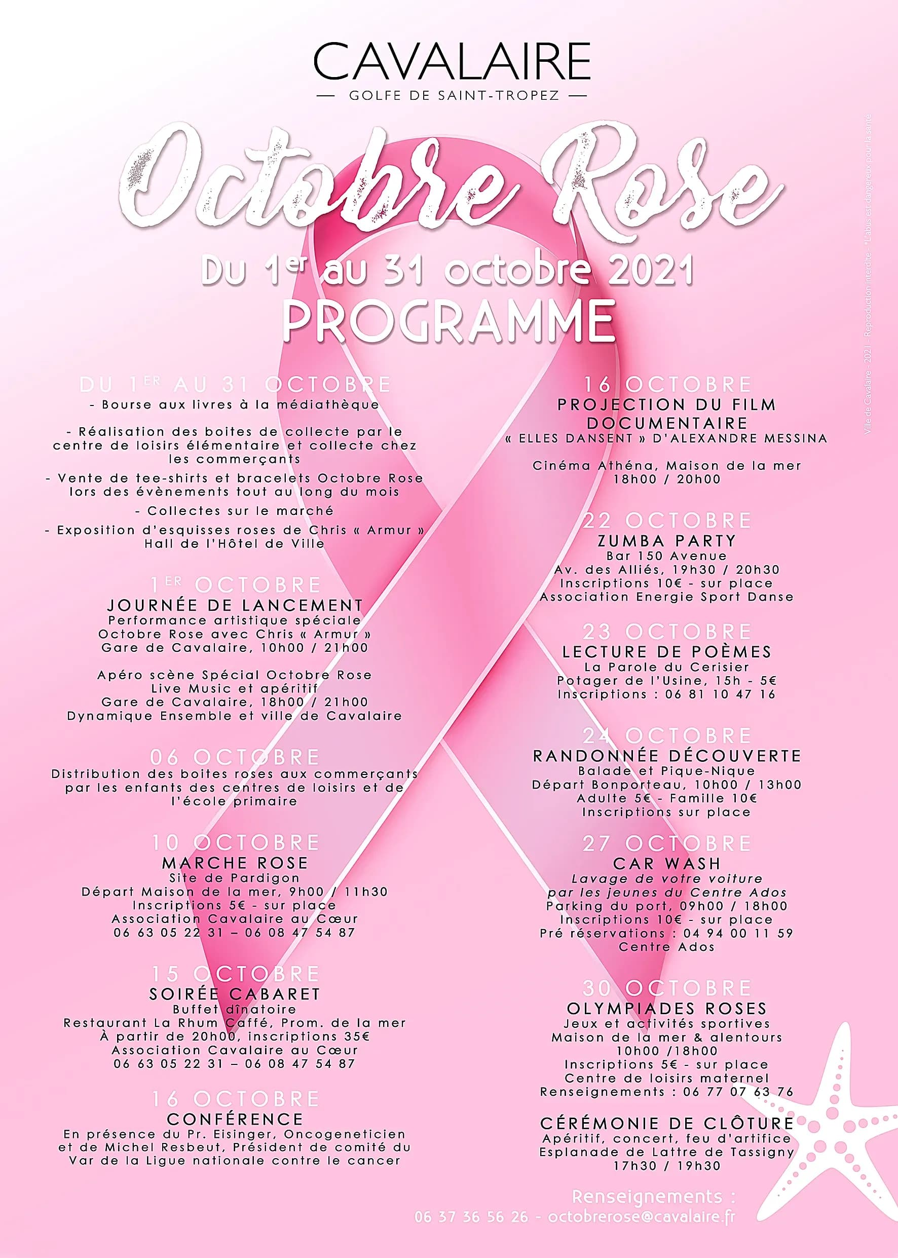 Octobre Rose - La Ville se mobilise contre le cancer du sein