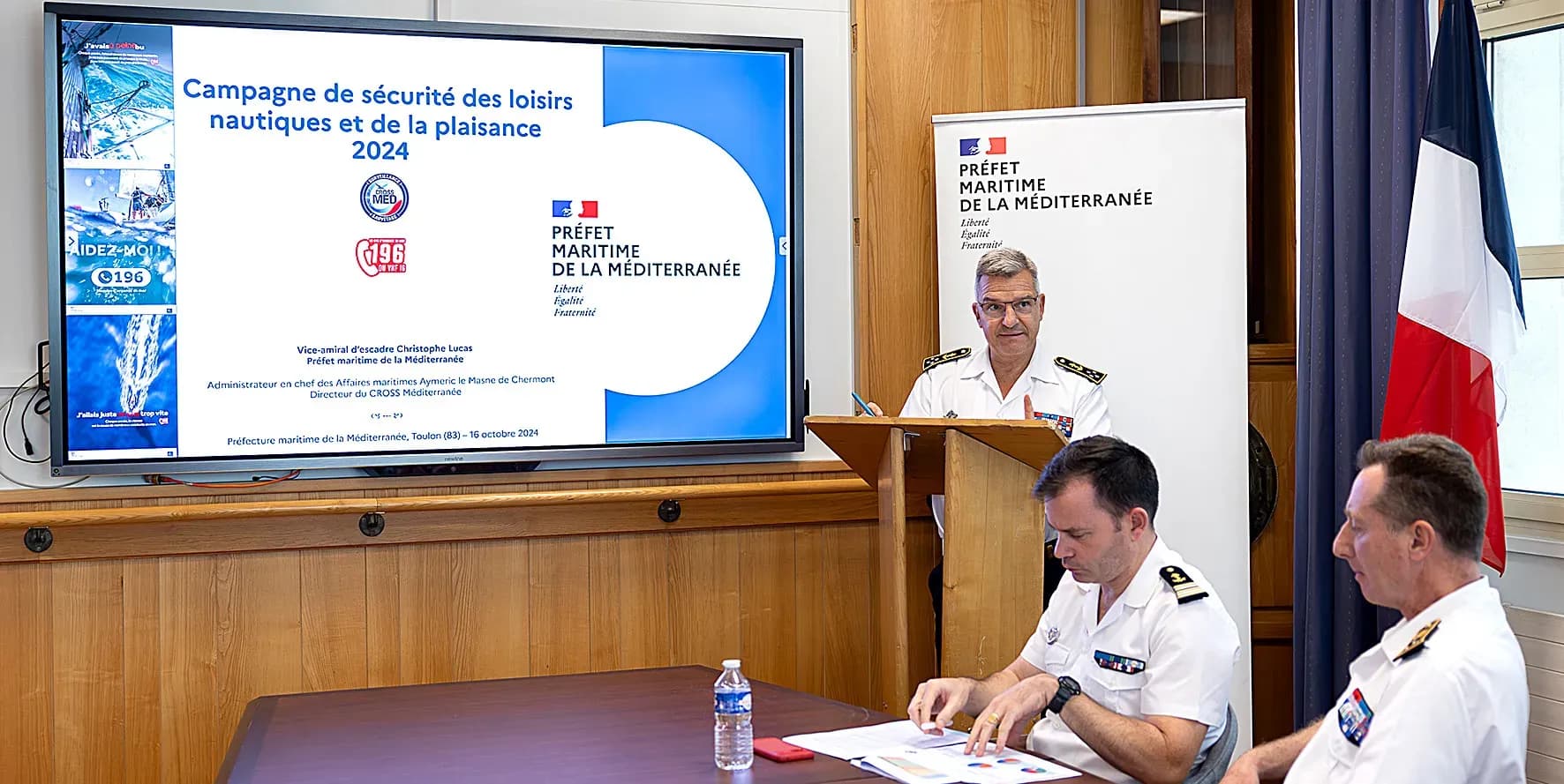 Le préfet maritime a dressé le bilan de la saison estivale en Méditerranée