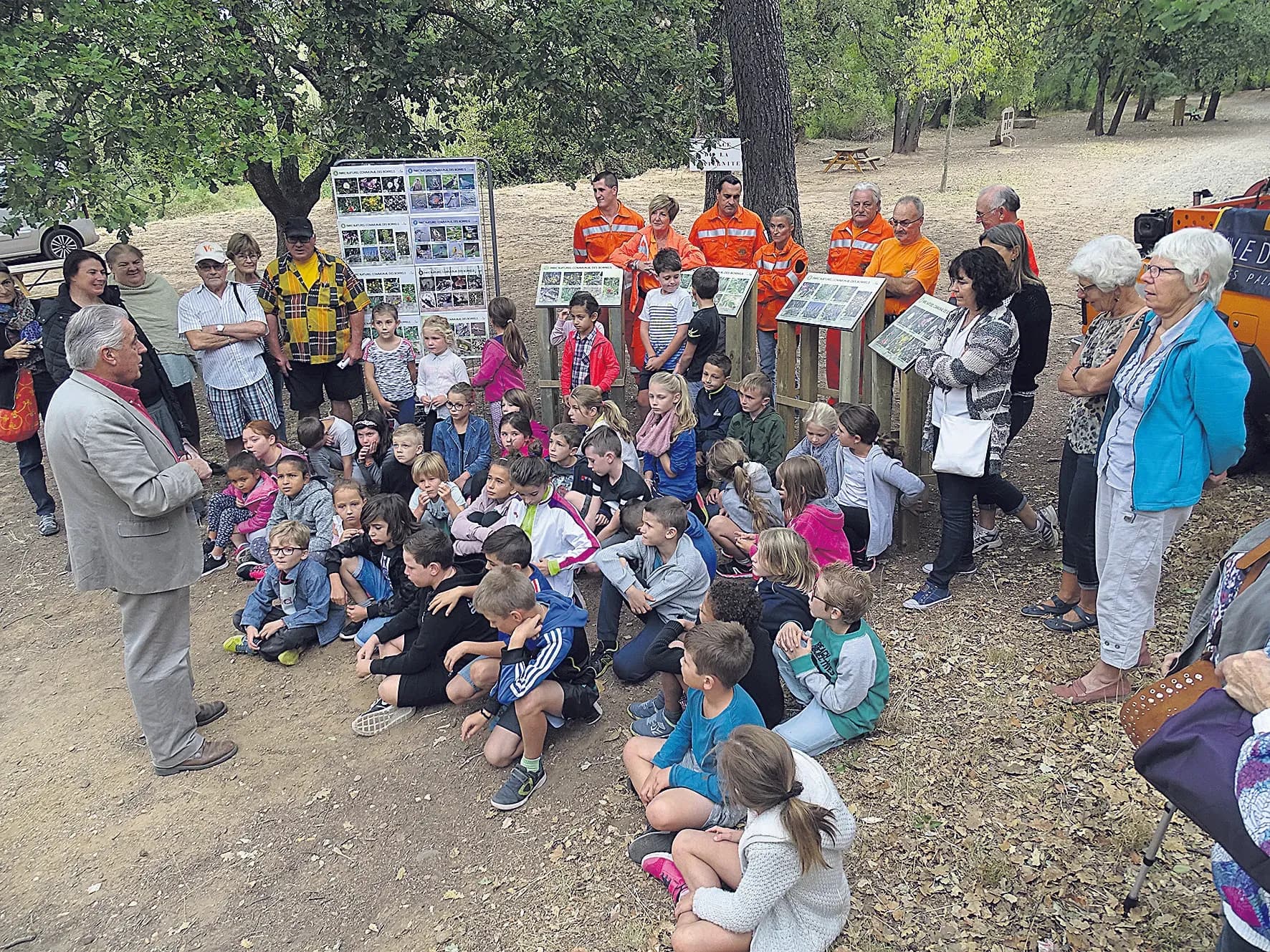 Inauguration du chemin des hommes aux petits pas