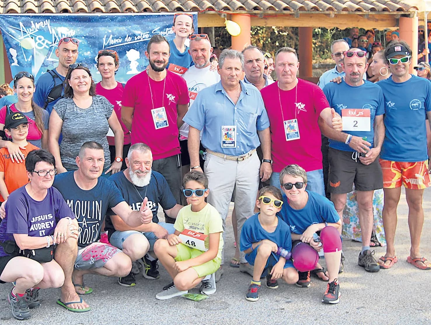 Une course caritative, entre terre et vignes