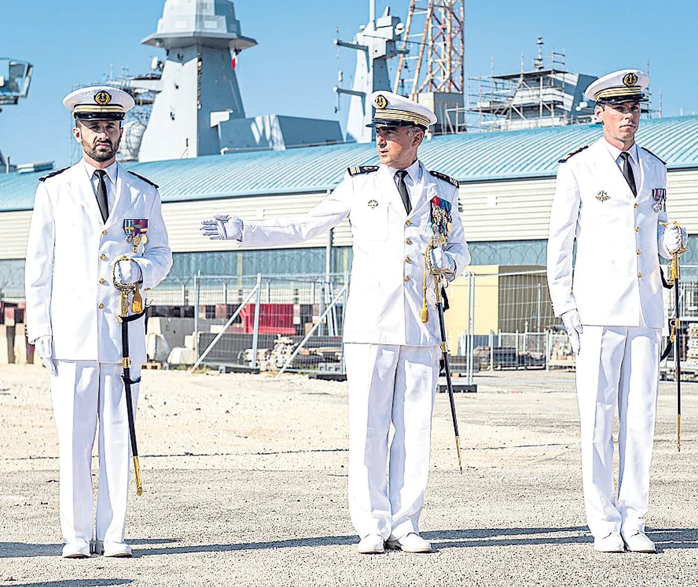 Benoît Reichert, commandant du bâtiment-base de plongeurs démineurs Achéron