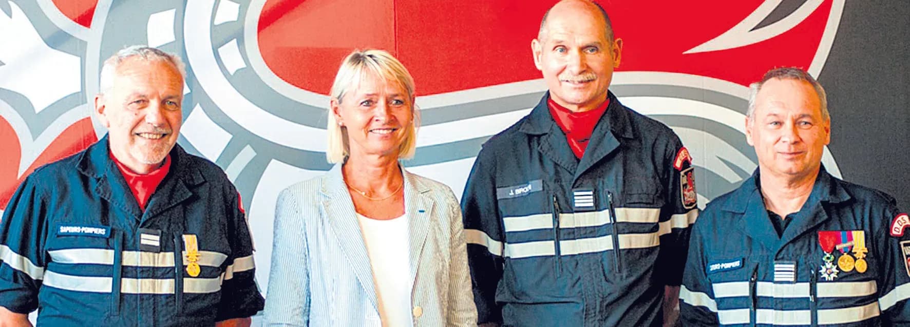 Le lieutenant Grandveaud, nouveau patron des sapeurs-pompiers