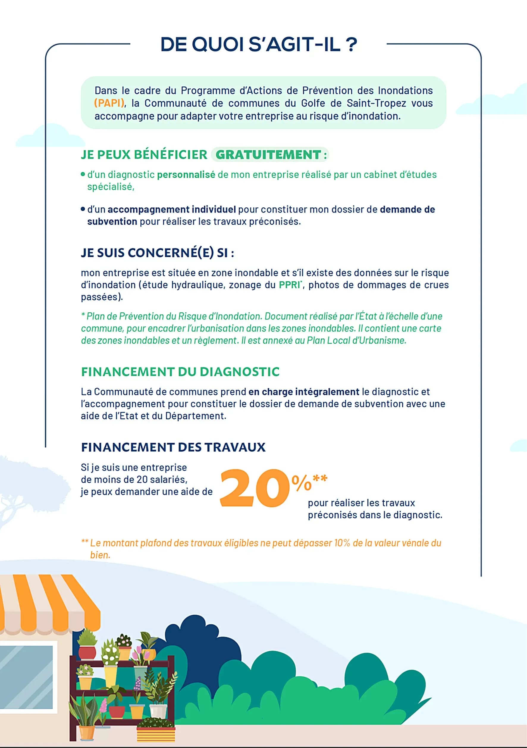 Prévention des risques d'inondation, des diagnostics de vulnérabilité