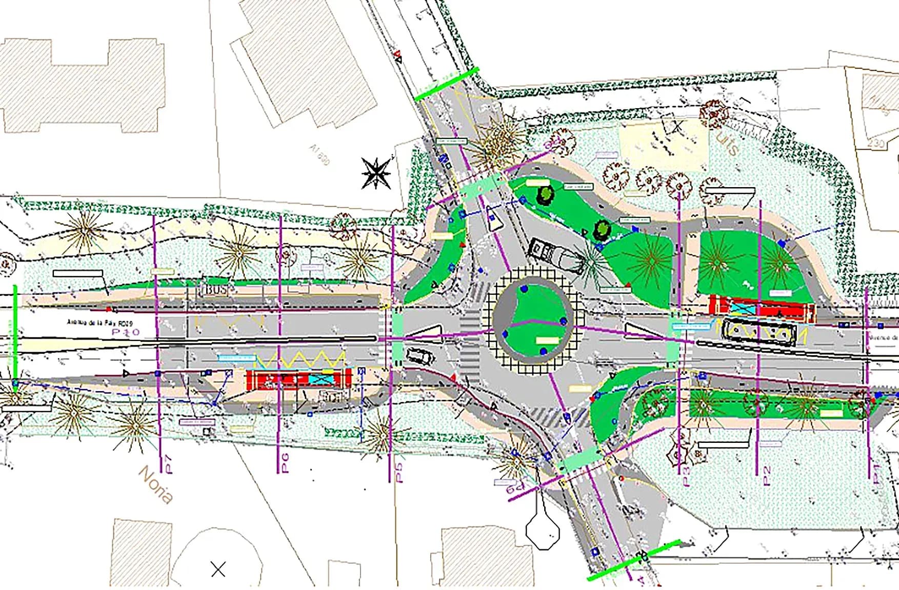 La RD 559 transformée avec une passerelle et des feux intelligents