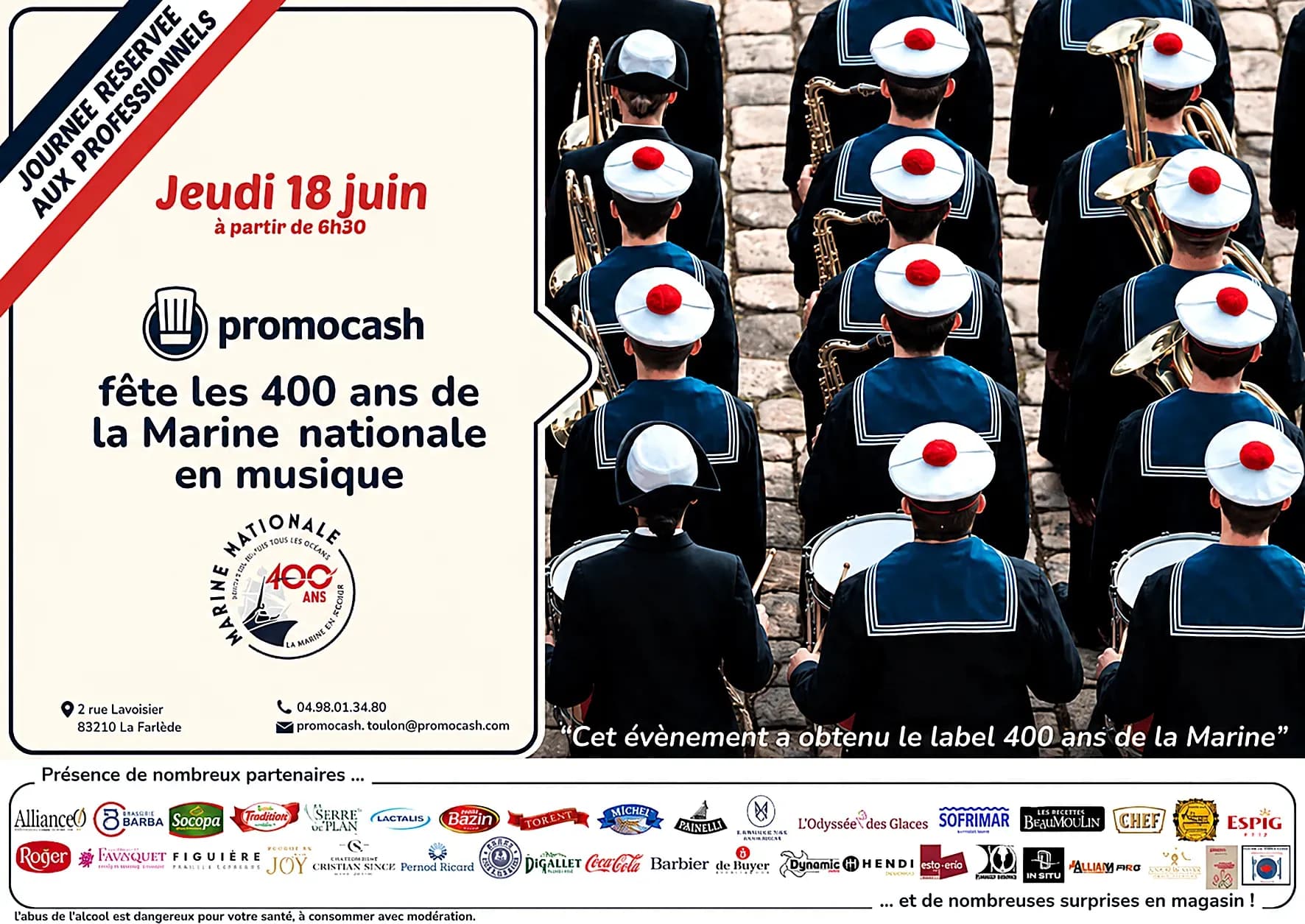 Promocash célèbre les 400 ans de la Marine nationale en musique
