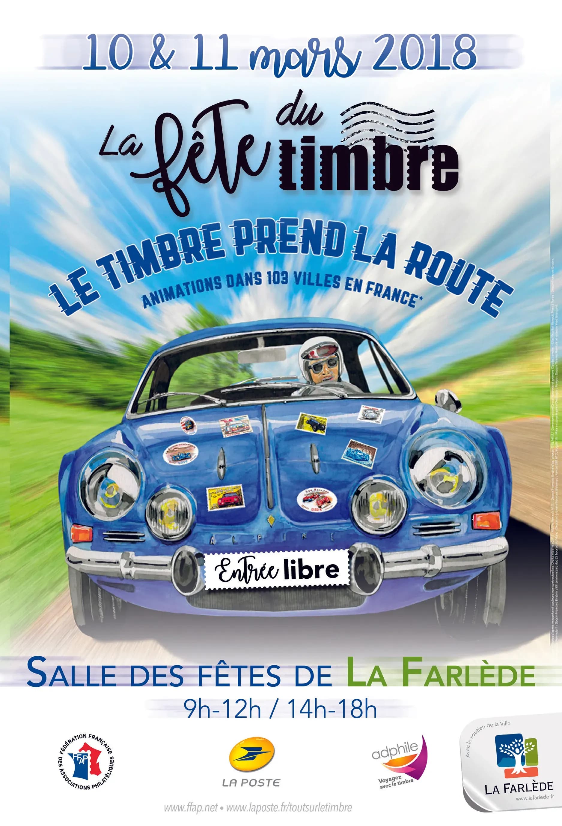 Le timbre prend la route